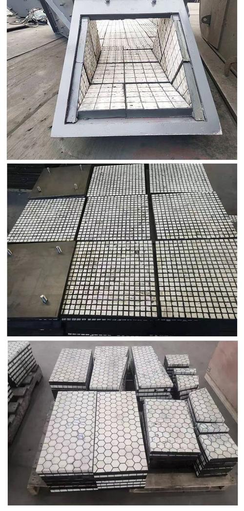 厂家生产二合一三合一氧化铝陶瓷板有孔无孔硫化橡胶陶瓷复合衬板